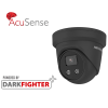 Hikvision 4MP IR Fixed Turret AcuSense Black CCTV System