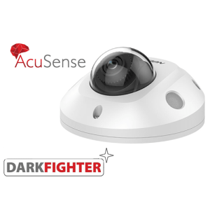 Hikvision 4MP AcuSense EXIR Mini Dome CCTV System